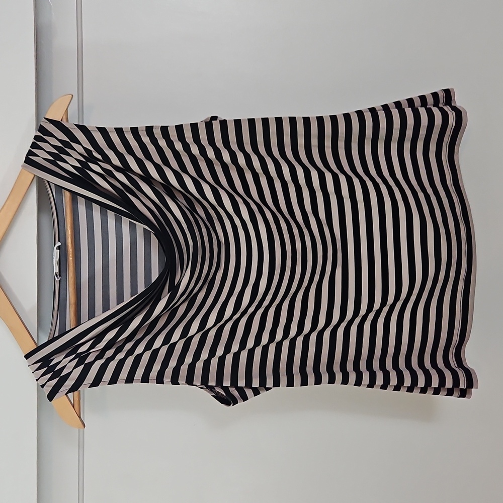 CK Black & Tan Striped Tank / Shell